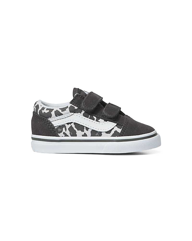 Kids' Vans Toddler Snow Leopard Old Skool V Shoes Grey | USA NVT-179864