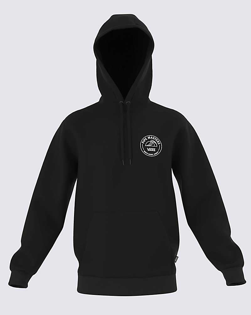 Men's Vans 2023 Pipe Masters Poster Pullover Hoodie Black | USA BTJ-502347