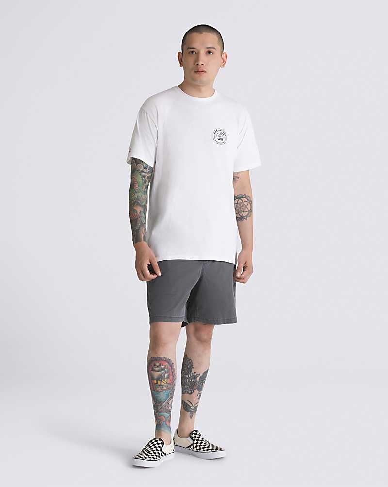 Men's Vans 2023 Pipe Masters Poster T-Shirt White | USA CFT-619023