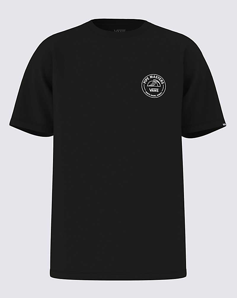 Men's Vans 2023 Pipe Masters Poster T-Shirt Black | USA RJE-861042