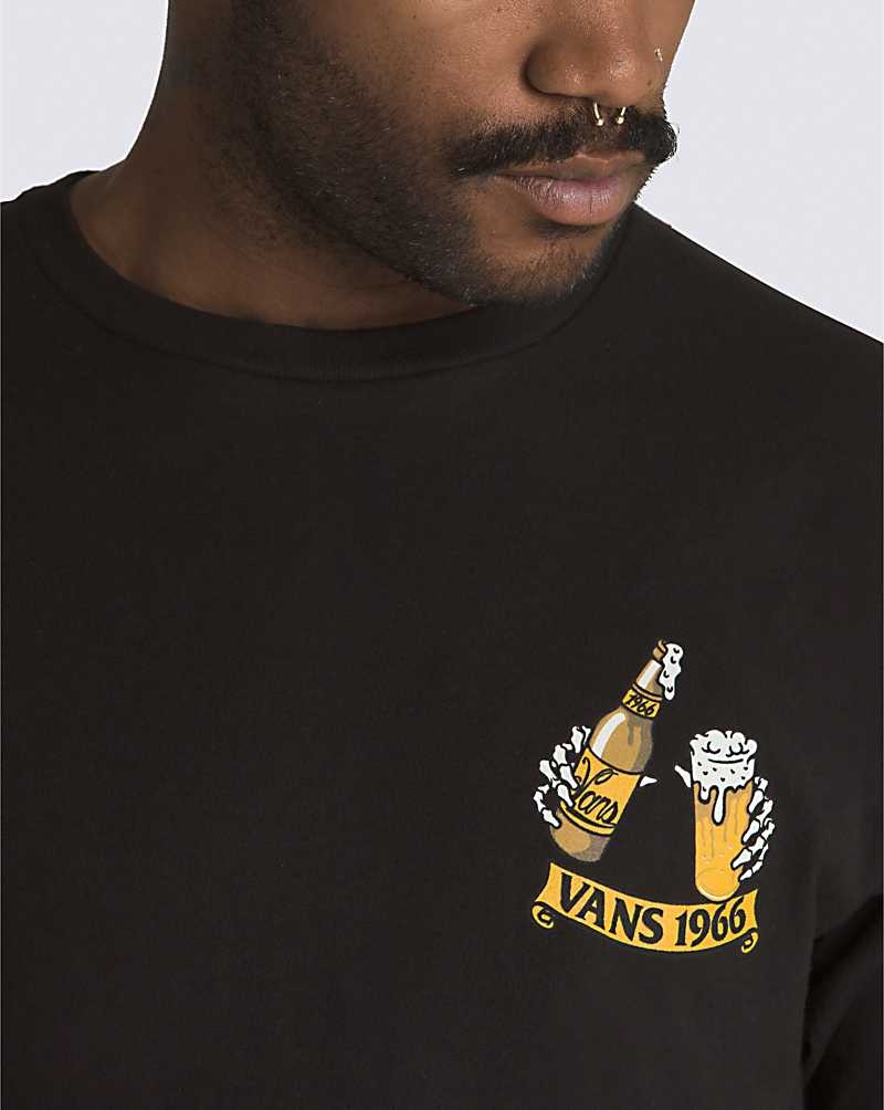 Men's Vans 66 Below T-Shirt Black | USA DTN-973205