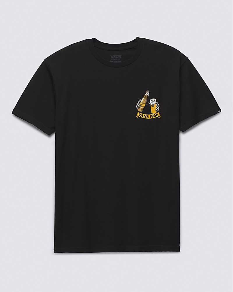 Men's Vans 66 Below T-Shirt Black | USA DTN-973205