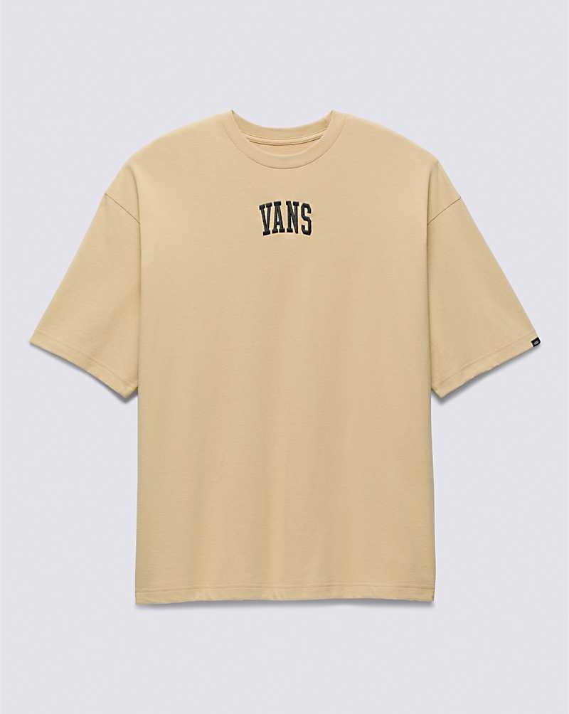 Men's Vans Arched Mid T-Shirt Yellow | USA ALB-394570