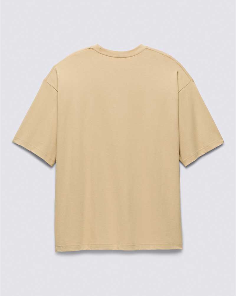 Men's Vans Arched Mid T-Shirt Yellow | USA ALB-394570