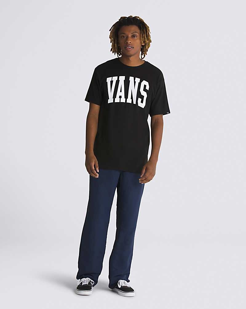 Men's Vans Arched T-Shirt Black | USA XCI-073489