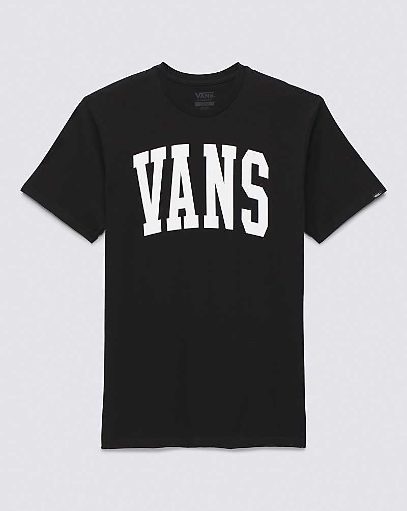 Men's Vans Arched T-Shirt Black | USA XCI-073489