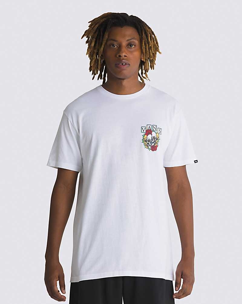 Men's Vans Break Apart T-Shirt White | USA BPR-652417