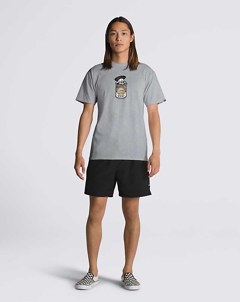 Men's Vans Canned Goods T-Shirt Grey | USA IBN-645901