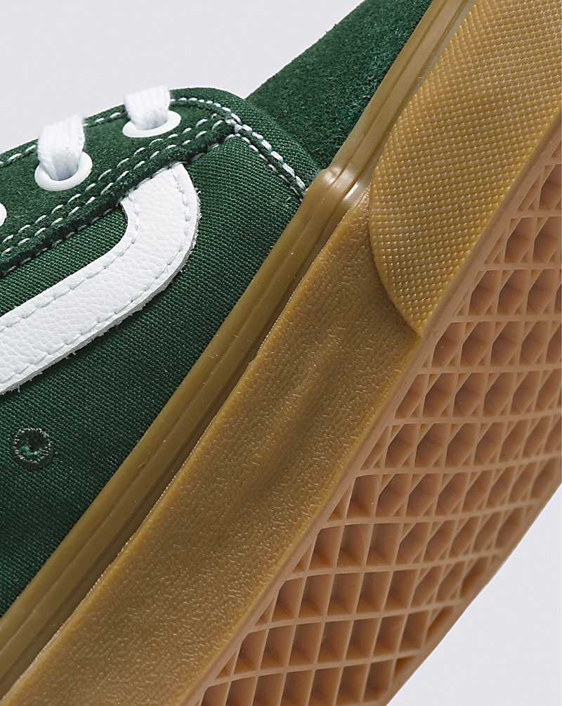 Men's Vans Chukka Low Sidestripe Skate Shoes Dark Green | USA DNK-059742