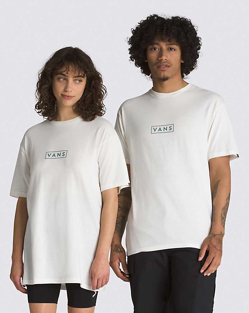 Men's Vans Classic Easy Box T-Shirt White | USA OZN-271038