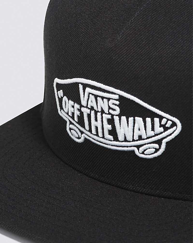 Men's Vans Classic Snapback Hats Black | USA FEW-627109