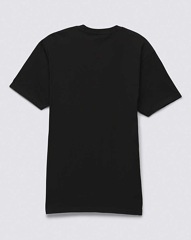 Men's Vans Classic T-Shirt Black White | USA TPF-398602