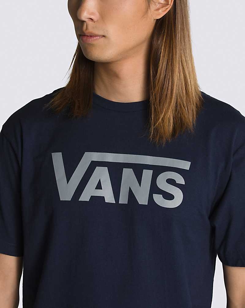 Men's Vans Classic T-Shirt Navy | USA VBY-573486