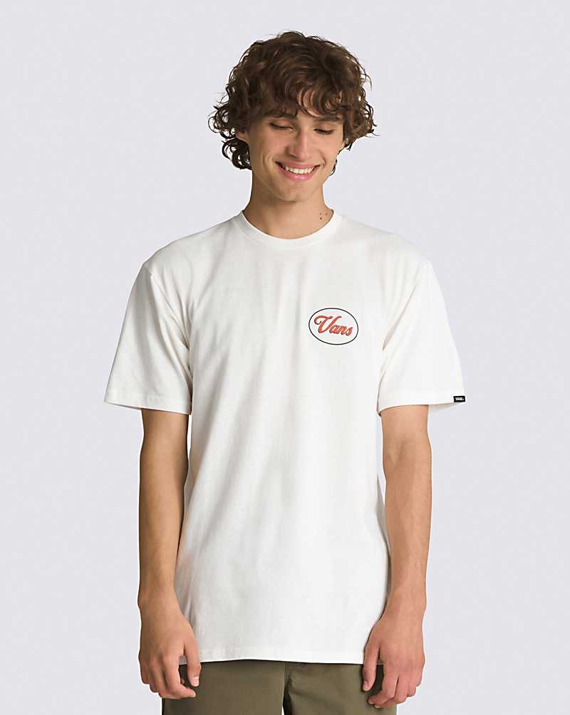 Men's Vans Custom Classic T-Shirt White | USA SZJ-365281