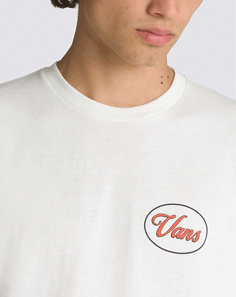 Men's Vans Custom Classic T-Shirt White | USA SZJ-365281