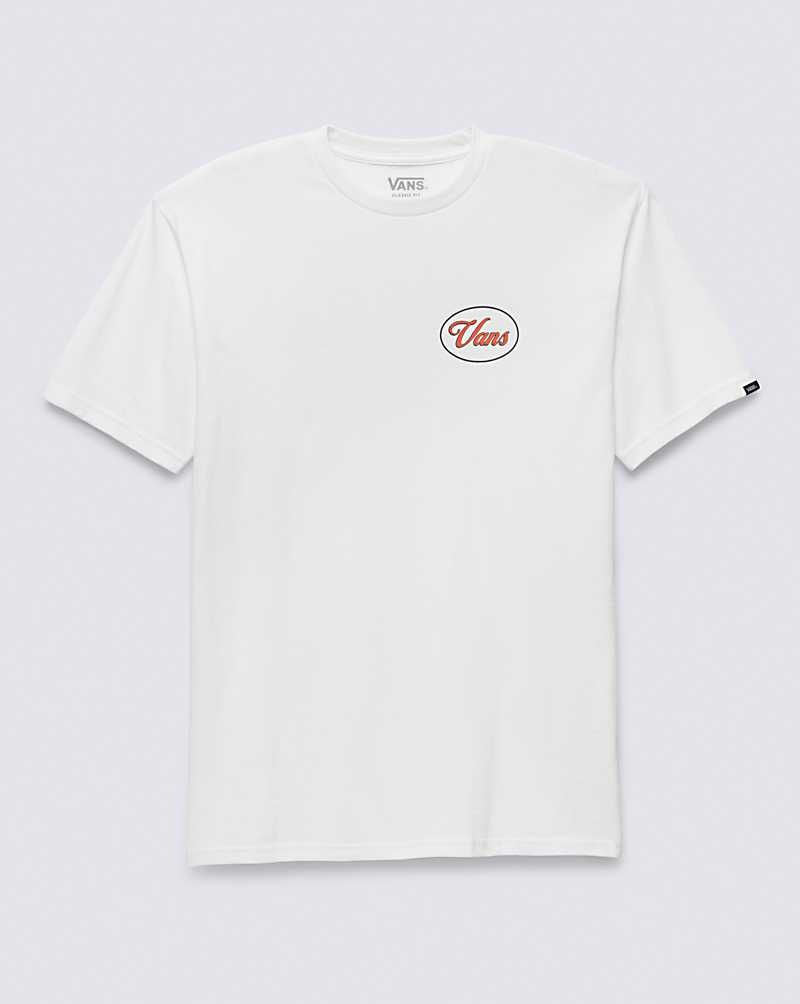 Men's Vans Custom Classic T-Shirt White | USA SZJ-365281