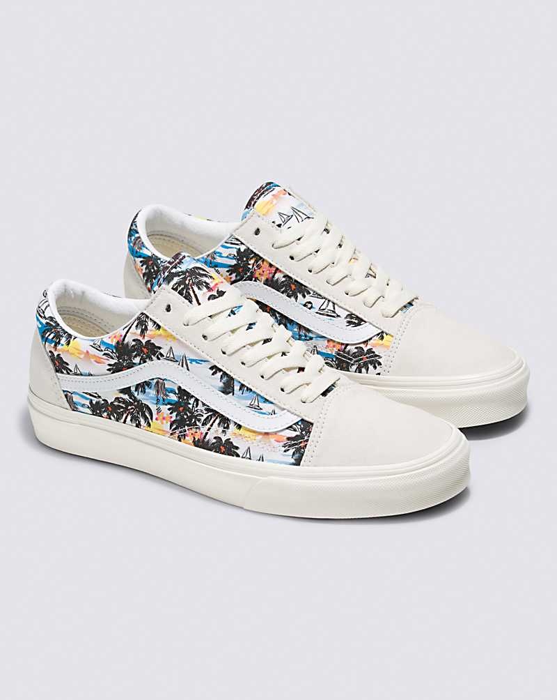 Men's Vans Customs Aloha Old Skool Shoes Multicolor | USA RYW-968374