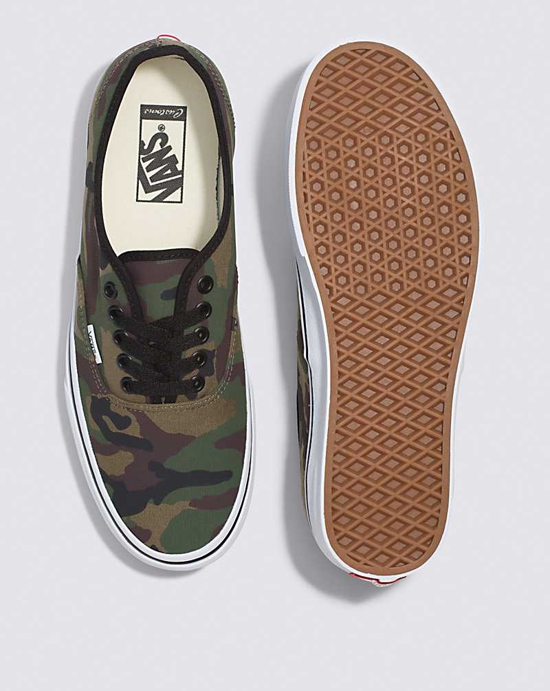 Men's Vans Customs Authentic Shoes Camo | USA GSK-051982