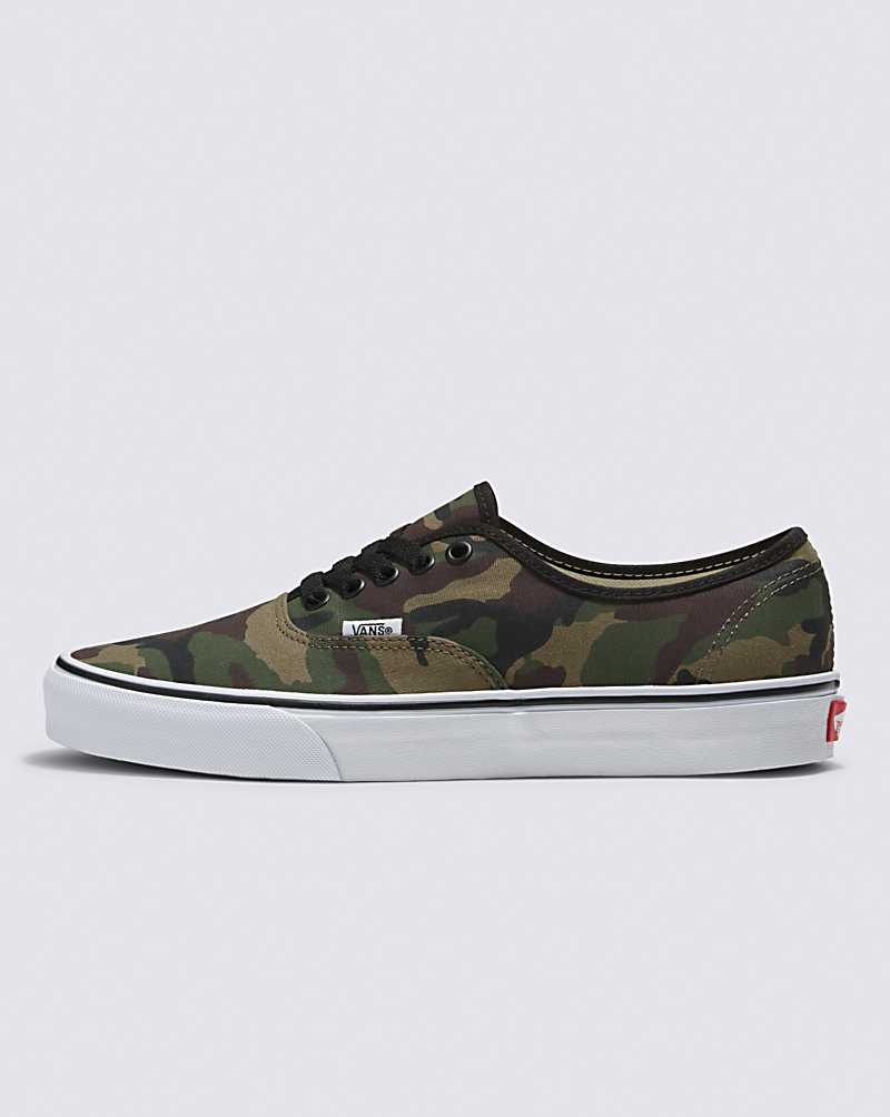 Men\'s Vans Customs Authentic Shoes Camo | USA GSK-051982