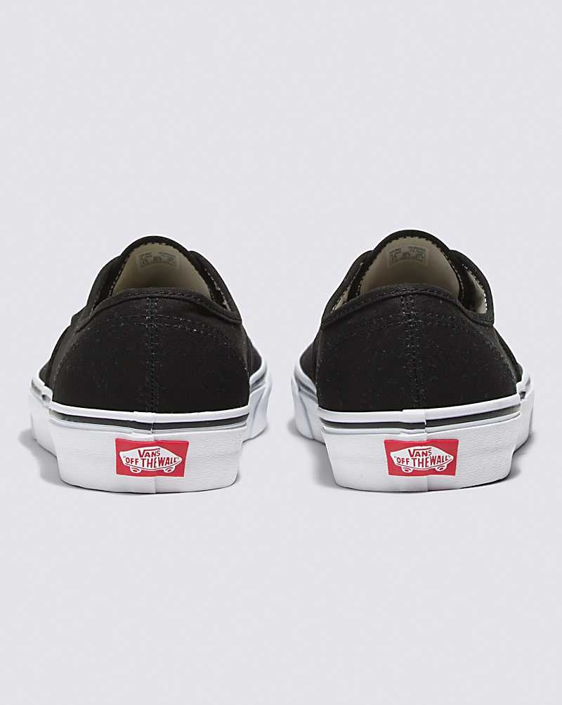 Men's Vans Customs Authentic Wide Shoes Black | USA ZPW-138794