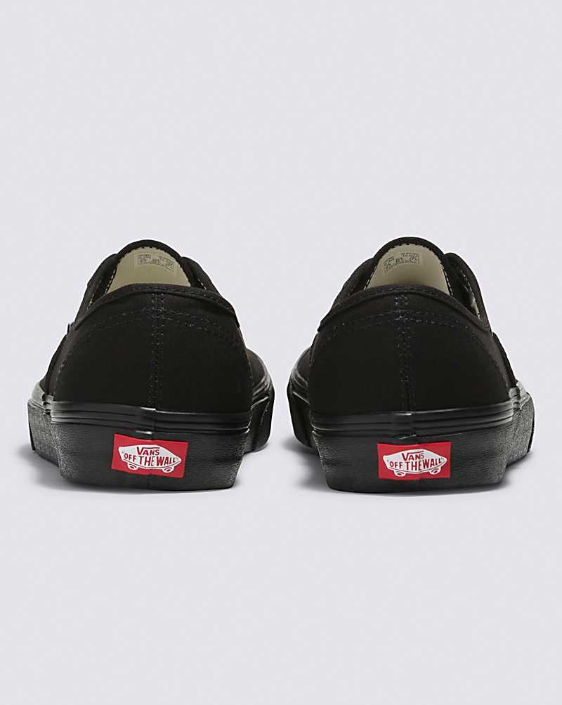 Men's Vans Customs Authentic Wide Shoes Black | USA LPU-410653