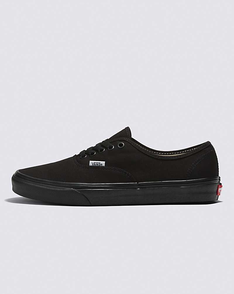 Men\'s Vans Customs Authentic Wide Shoes Black | USA LPU-410653