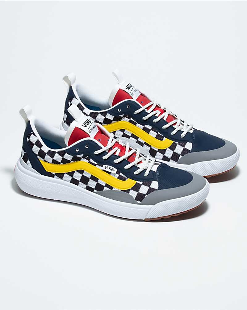 Men's Vans Customs Checkerboard UltraRange EXO Shoes Multicolor | USA SDZ-973265