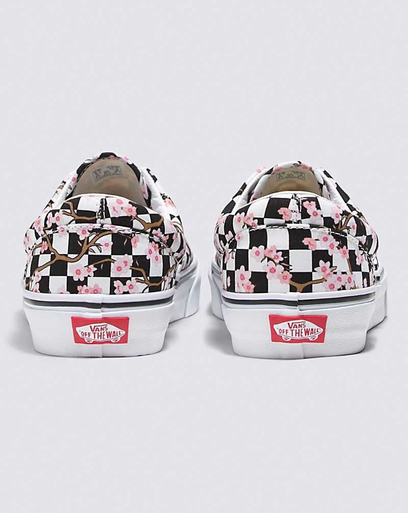 Men's Vans Customs Cherry Blossom Checkerboard Era Shoes Multicolor | USA ITU-321046