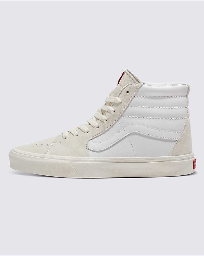 Men\'s Vans Customs Elevated Marshmallow Sk8-Hi Shoes White | USA LXP-216379