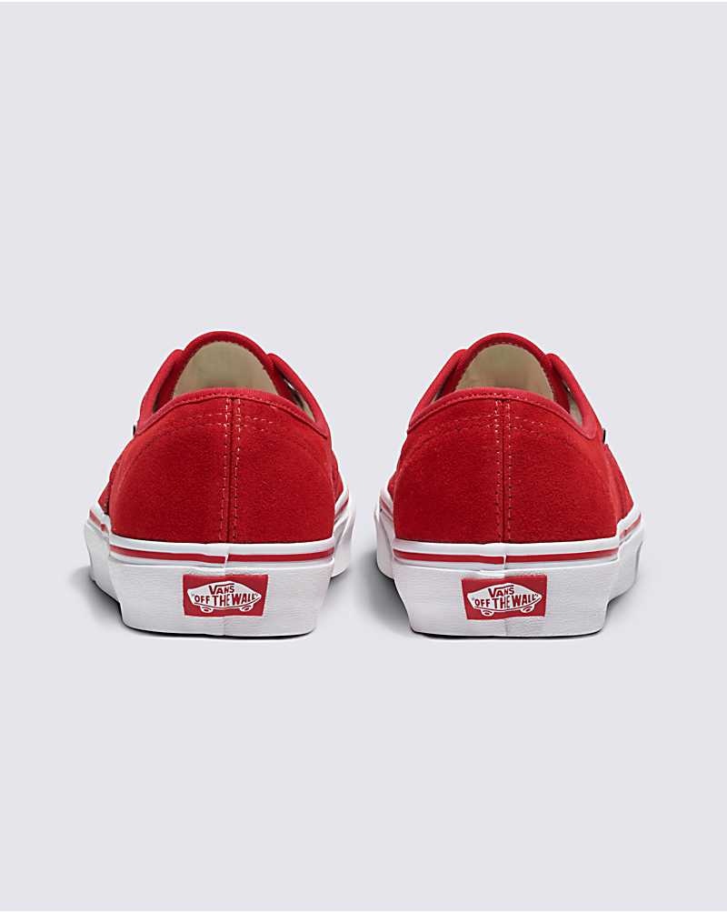 Men's Vans Customs Elevated Suede Authentic Shoes Red | USA RWX-750164