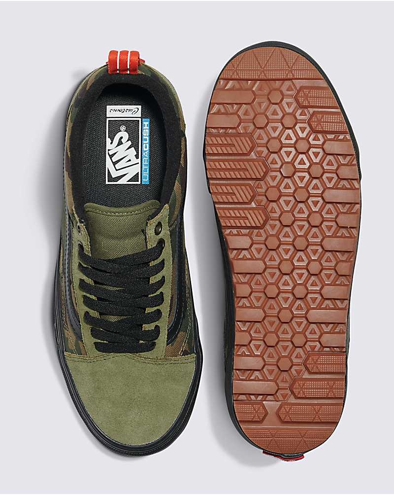 Men's Vans Customs Jungle Old Skool MTE-1 Shoes Olive | USA RTA-713680