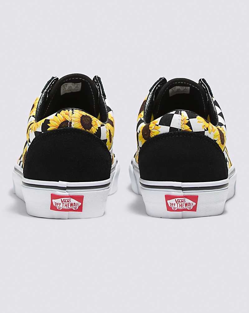 Men's Vans Customs Old Skool Shoes Black Yellow | USA UXM-583976