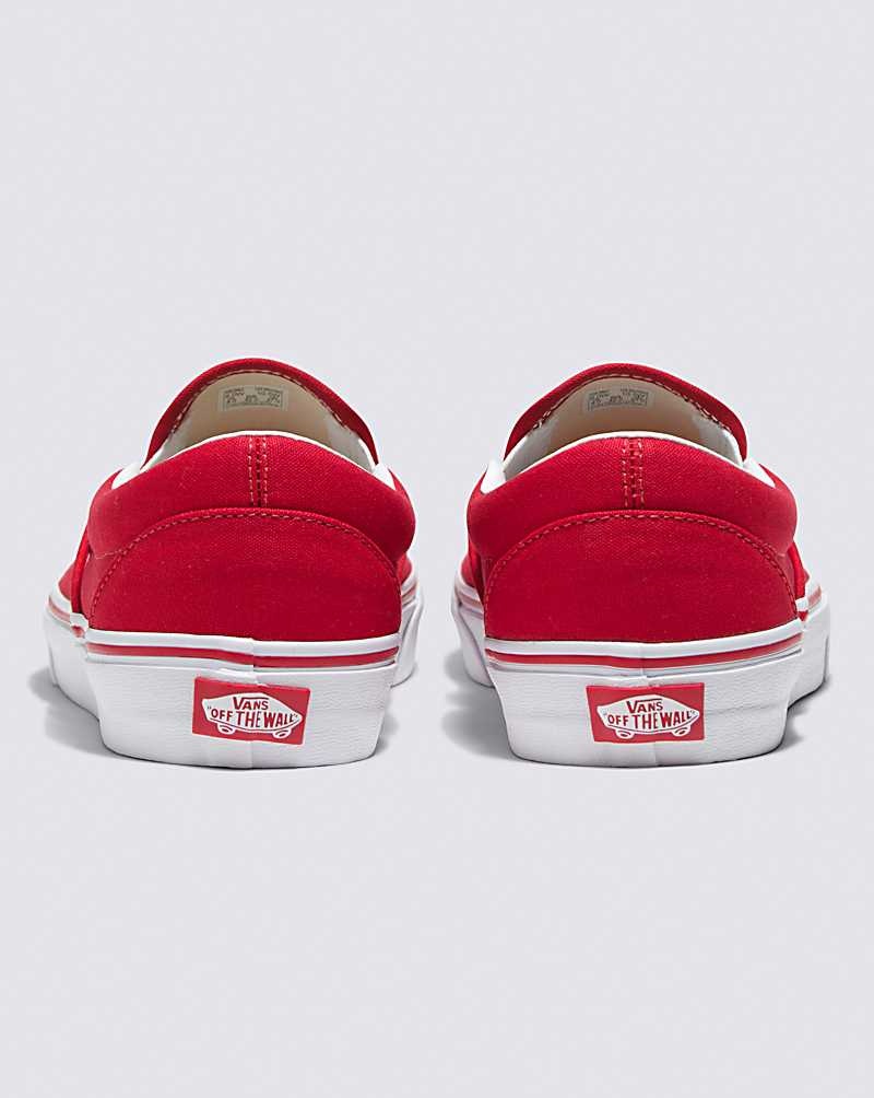 Men's Vans Customs Racing Slip-On Wide Shoes Red | USA UTA-564823