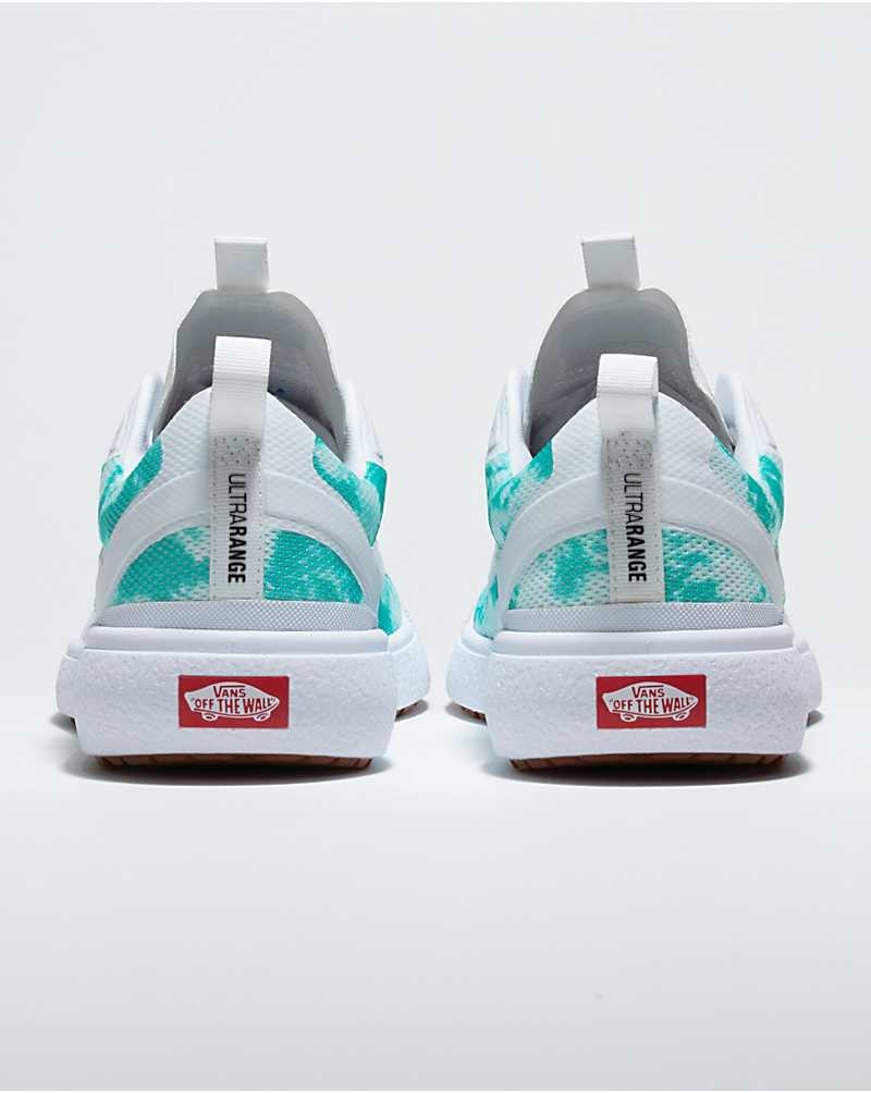 Men's Vans Customs UltraRange EXO Shoes Turquoise White | USA NMS-587921