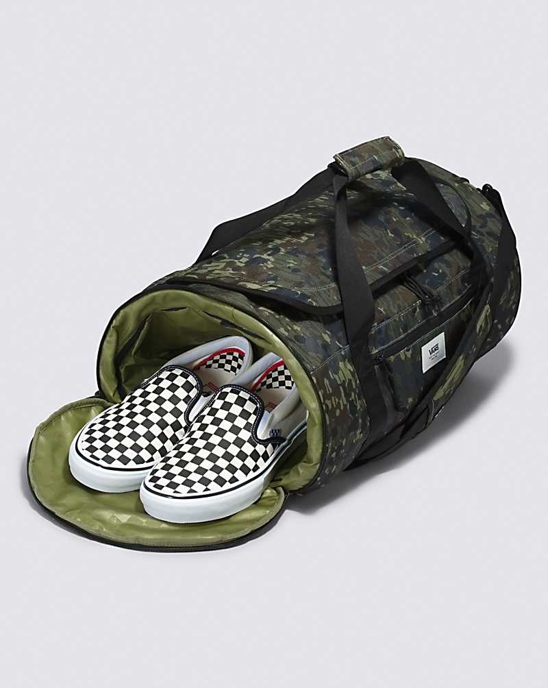 Men's Vans DX Skate Duffle Bags Olive | USA WES-861029