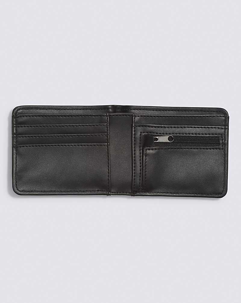 Men's Vans Drop V Bifold Wallet Black | USA RNQ-806273