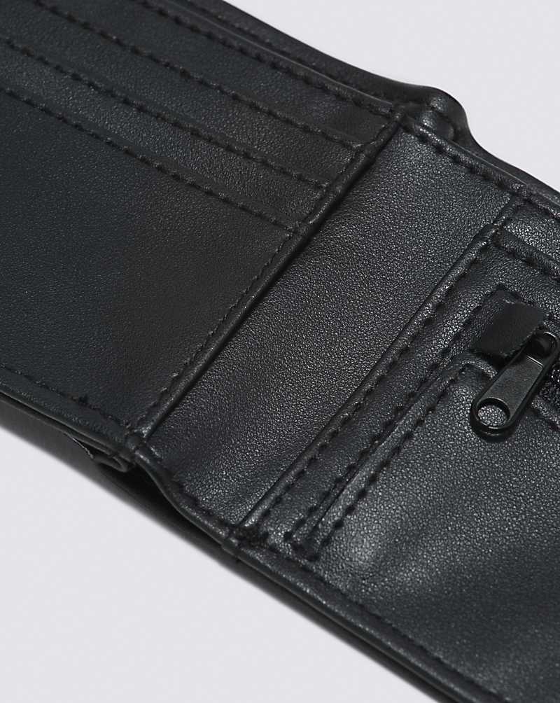 Men's Vans Drop V Bifold Wallet Black | USA RNQ-806273