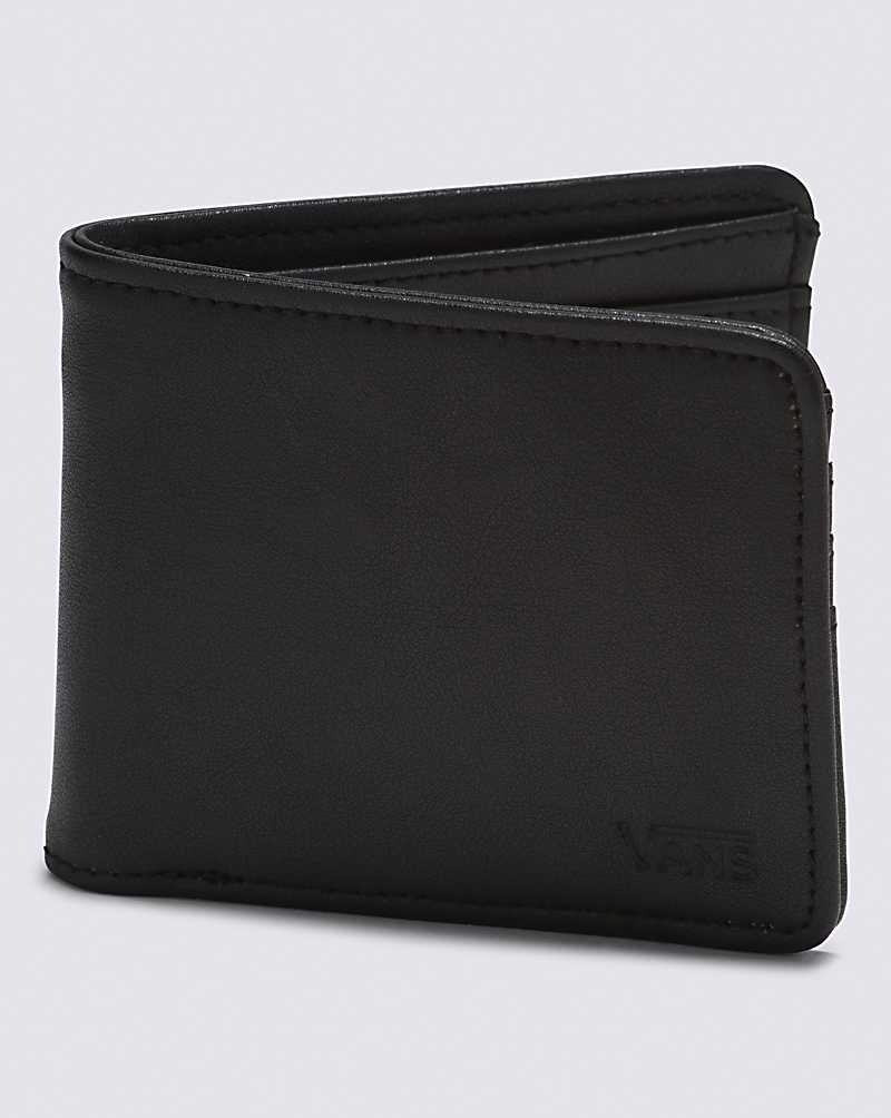 Men\'s Vans Drop V Bifold Wallet Black | USA RNQ-806273