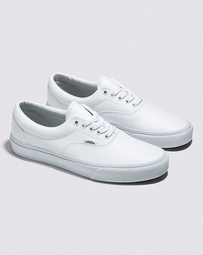 Men's Vans Era Classic Tumble Skate Shoes White | USA QVG-750412