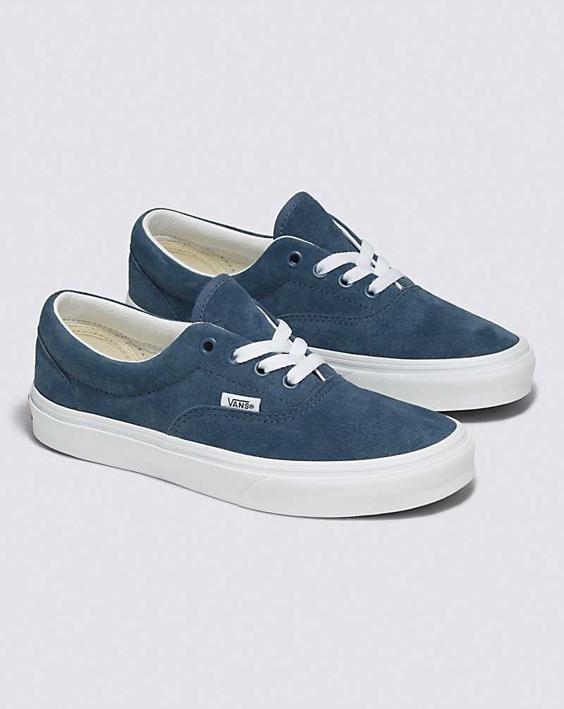 Men's Vans Era Pig Suede Skate Shoes Indigo | USA HQZ-261385