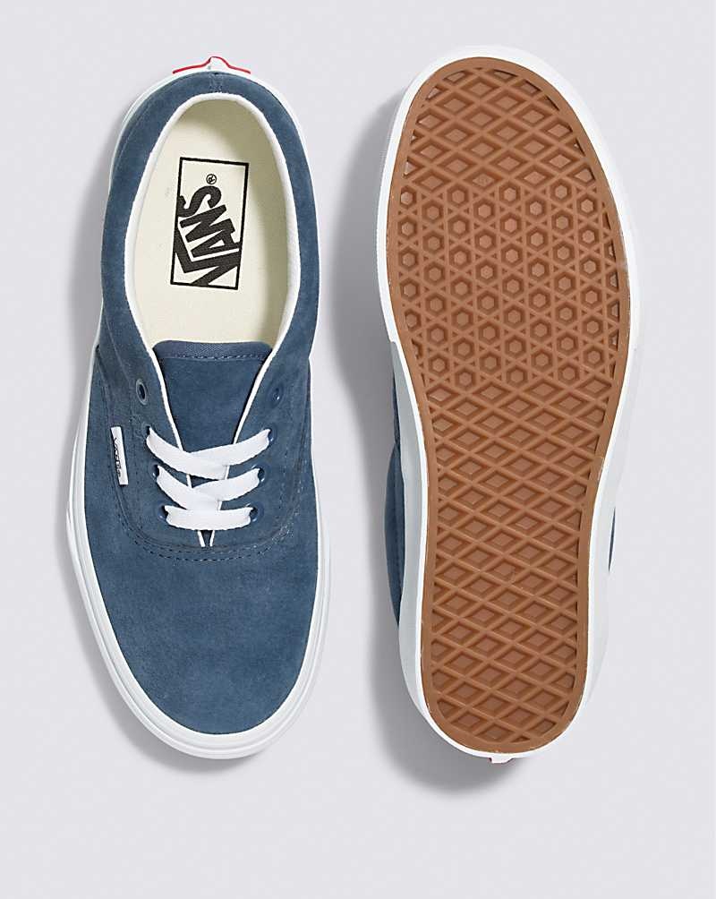 Men's Vans Era Pig Suede Skate Shoes Indigo | USA HQZ-261385