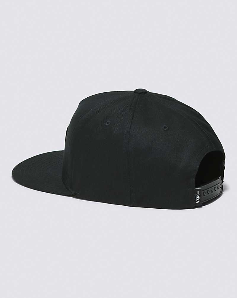 Men's Vans Full Patch Snapback Hats Black | USA BCT-650718