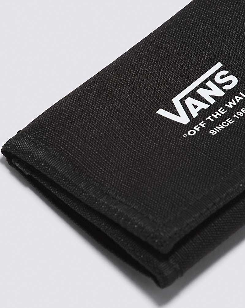 Men's Vans Gaines Wallet Black White | USA NMU-961537