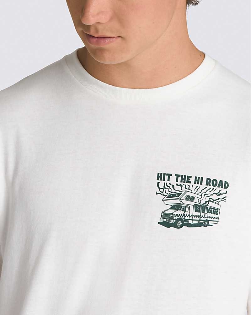 Men's Vans Hi Road RV T-Shirt White | USA EFZ-021784