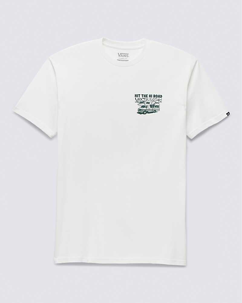 Men's Vans Hi Road RV T-Shirt White | USA EFZ-021784