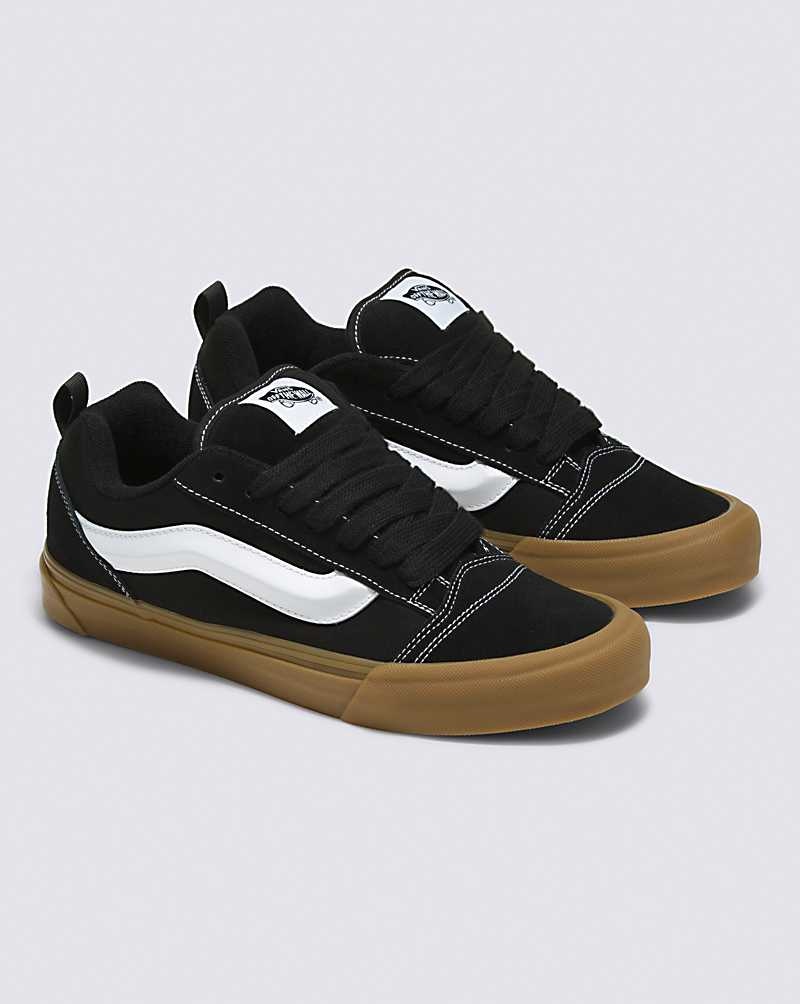 Men's Vans Knu Skool Shoes Black | USA JKU-520983