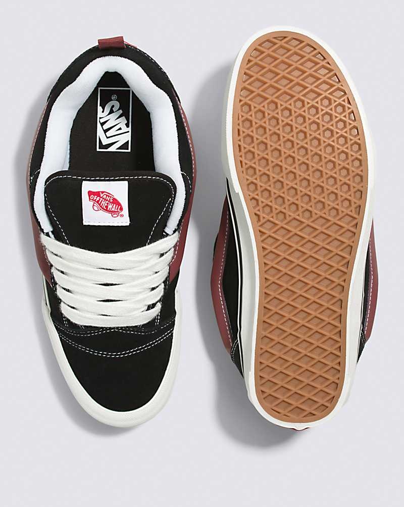 Men's Vans Knu Skool Shoes Black | USA ONJ-583176