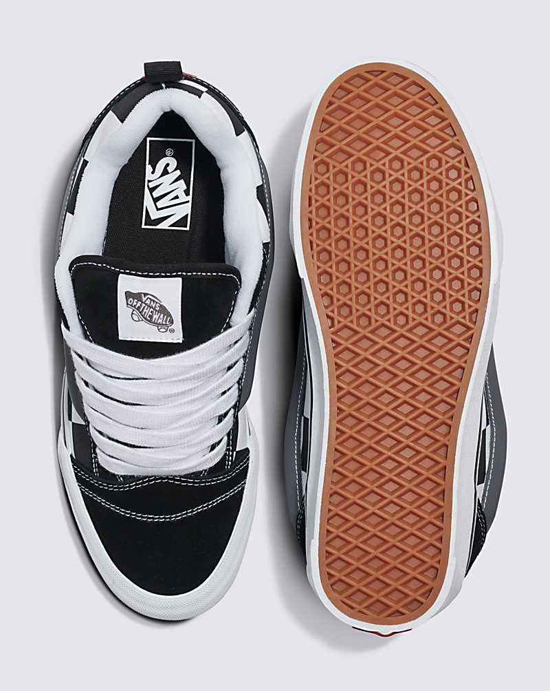 Men's Vans Knu Skool Shoes Black | USA WBO-986243