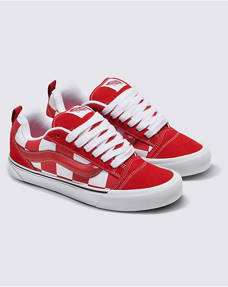 Men's Vans Knu Skool Shoes Red | USA JXH-492670