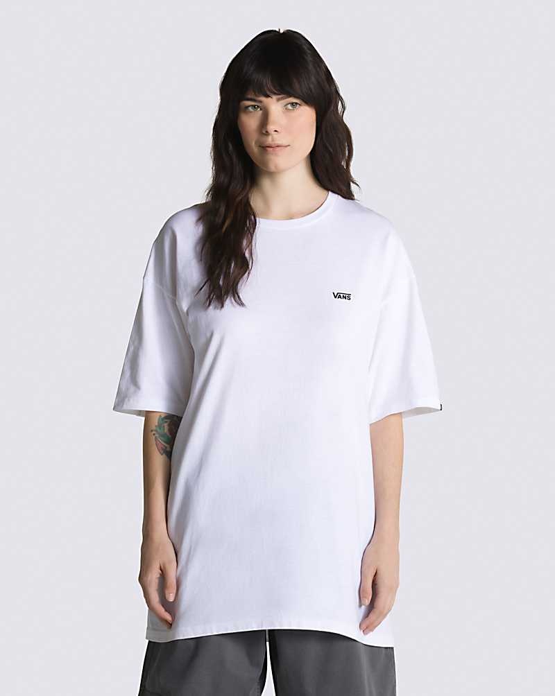 Men's Vans Left Chest Logo T-Shirt White | USA AOI-730968